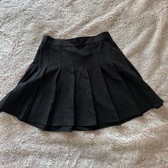 Garage Brittany Pleated Skirt Color: Jet Black Condition: Brand New With Tags; Never Worn Size: Small Original Price: 40 Dollars Black High Waist School Skirt, High Waist Black Skirt For School, Black Mini Skirt For School, Trendy Black Tennis Skirt For School, Casual Black Flared Tennis Skirt, Black Pleated Mini Skirt For School, Black Stretch Mini Skirt For School, Casual Black Lined Tennis Skirt, School Black Pleated Lined Skirt