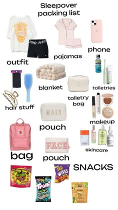 the contents of a travel bag are shown in this graphic above it's caption