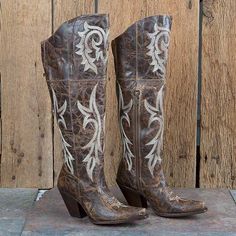 Knee High Western Boots, Rodeo Style, Over The Knee Boot Outfit, Knee Boots Outfit, Dan Post Boots, Red Studs, Dan Post, Western Boots Women, Studded Boots