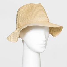 Keep your style looking cool and fresh under the sun with the Packable Straw Panama Hat from Shade and Shore™. This elegant hat features a woven texture that adds fun detail and a breezy look to any outfit, plus it helps shade your face from the sun's rays. A lightweight construction provides a comfortable fit for all-day wear and the pull-on style makes it easy to put on or take off. Whether you're hitting up the beach, going for a hike or wandering around a park, this hat is sure to keep you l Casual Woven Hats For Warm Weather, Trendy Woven Sun Hat For Vacation, Summer Travel Sun Hat Made Of Toquilla Straw, Casual Brimmed Bucket Hat For Beach Season, Lightweight Short Brim Bucket Hat For Vacation, Chic Lightweight Panama Hat For Beach Season, Lightweight Bucket Hat With Curved Brim For Vacation, Lightweight Straw Hat For Day Out, Lightweight Curved Brim Bucket Hat For Vacation