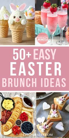 easter brunch ideas with text overlay