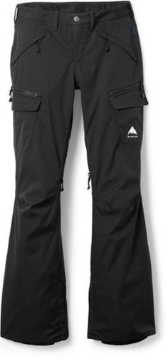 These may fit like your favorite pair of jeans  but they're built for the mountain. The women's Burton Gloria insulated snow pants boast cozy warmth and a stay-put fit that follows your every move.