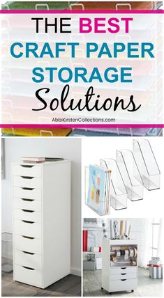 the best craft paper storage solution for all types of papers and supplies in this post