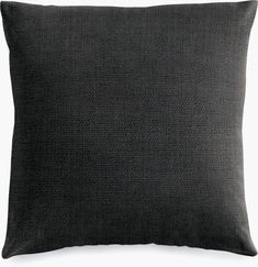 a black pillow on a white background