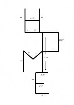 the diagram shows how to draw an object in three different ways, including lines and shapes