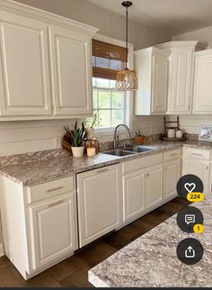 the kitchen is clean and ready for us to use in its new owner's home