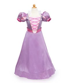 Great Pretenders Rapunzel Gown Costume - Ages 3-8 Rapunzel Gown, Satin Puff Sleeve Dress, Pastel Pink Fabric, Hoop Skirt, Princess Gown, Stunning Tops, Unique Baby Gifts, Puff Sleeve Dress, Disney Trip