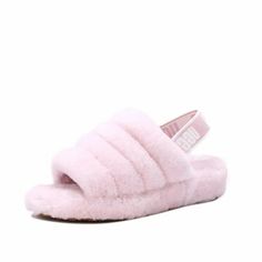 Non Slip Sheepskin Fur Ugg Fluff Yeah Slides, Uggs Shoes, Shoes Uggs, Ugg Sandals, Affordable Shoes, Cute Slippers, Shoes Outfit Fashion, Black Uggs