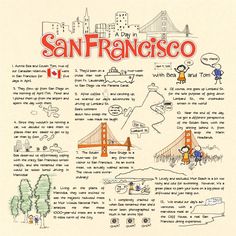 a san francisco map with the golden gate bridge