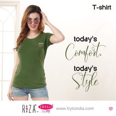 Made for comfort and style, this cotton-lycra tee is perfect for your "me-time" today.

Product Shown :- Riza Women's Cotton Lycra T-Shirt - 4004

#TryloIndia #TryloIntimates #RizaIntimates #RizabyTrylo #Rizatshirts #Cottontshirt