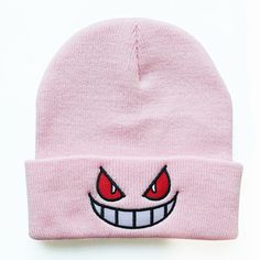 gengar knit beanie Anime Beanie, Cartoon Mouths, Cat Beanie, Cartoon Eyes, Lewis Carroll, Maneki Neko, Anime Cartoon, Cheshire Cat, Winter Beanie