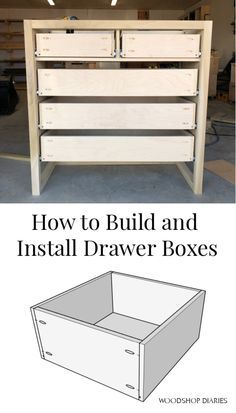 how to build and install drawer boxes