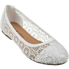 PRICES MAY VARY. 100% VEGAN: Eco-friendly and in control. Buy these guilt-free, knowing your purchase is making no dent in the environment! PERFECT STYLE: Special and gorgeous ballet flat with soft, high quality lace crochet that is soft to the touch and comfortable on the feet. VERSATILE CLASSIC: These flats are sure to flatter and pair nicely with all your outfits. Pair them with your favorite dress or everyday jeans for a complete ensemble. COMFORT FIRST: The cushioned footbed and durable rub Lace Ballet Flats, Ballet Shoe, Lace Flats, Basic Jewelry, Summer Capsule Wardrobe, Womens Ballet Flats, Lace Crochet, Lace Design, White Shoes