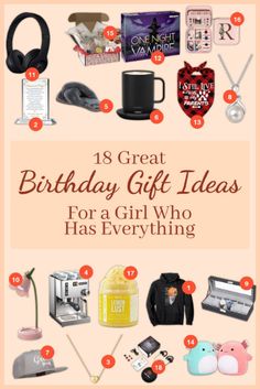 birthday gift ideas for a girl who has everything