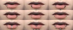 multiple images of various lips with different shapes and sizes