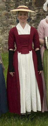 Cranberry wool gown; 1770 From Blog: A Dedicated Follower of Fashion: 18th century 1730s Fashion, 18th Century Womens Fashion