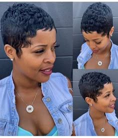 Pixie Hairstyles Thinning Hair, Really Short Pixie Haircut Black Women, Micro Pixie Haircut Black Women, Short Black Hairstyles Pixies, Short Pixie Cuts For Black Women, Relaxed Pixie Haircut Black Women, Pixie Human Hair Wigs