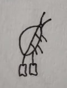 a black and white drawing of a person's foot with a hat on it