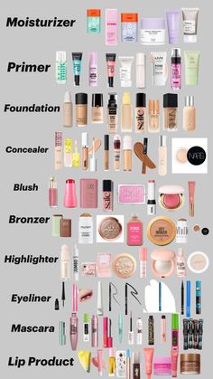 Stuff To Get From Ulta, Walgreens Makeup Must Haves, Must Need Makeup, Dewy Makeup Routine, Make Up Steps By Step, Light Makeup Products, Glow Makeup Products, Where To Place Makeup On Face, Makeup Products List