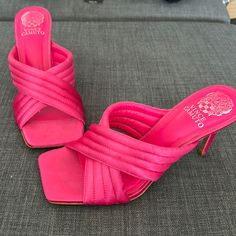 Size 9 Heel Height (2”-3”) Quilted Dress, Magenta Color, Vince Camuto Shoes, Dress Sandals, Vince Camuto, Shoes Women Heels, Sandals Heels, Heel Height, Shoes Heels