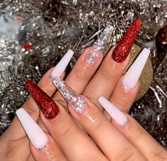 Nails Collection, Winter Nails Acrylic, Fall Acrylic Nails, Nails Christmas, Coffin Nails Long