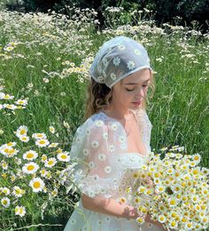 Daisy Dress Aesthetic, Sleeve Homecoming Dress, Daisy Square, Film Portraits, Mini Prom Dress, Rose Gown, Daisy Embroidery, Mini Prom Dresses