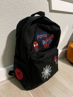 Spider Man Backpack, Cute Black Backpack, Spiderman Room, Spiderman Girl, Halloween Costumes 2022, Spiderman Outfit, Spiderman Gifts, Baby Spiderman, Spiderman Theme