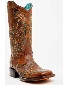 Fitted Multicolor Western Boots, Fitted Multicolor Snip Toe Boots, Cowboy Boots Women Outfits, Cowgirl Things, Women's Cowboy Boots, Skull Handbags, Rodeo Boots, Country Vibes, Boot Fits