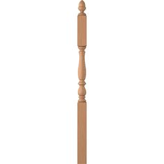 a tall wooden pole on a white background