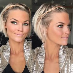 Bekijk hier 10 feestelijke looks voor dames met kort haar! Met deze korte kapsels steel jij de show! - Pagina 7 van 11 - Kapsels voor haar Short Blonde, Short Blonde Hair, Son Style, Short Bob Hairstyles, Blonde Hair Color, Bobs Haircuts