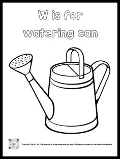 a black and white drawing of a watering can with the words, it is for making tea