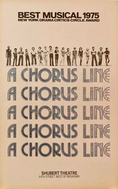 an old poster with the words'best musical ever'written on it in black and white