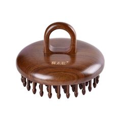 PRICES MAY VARY. Size: Diameter-85mm;Thickness-43mm (not include the tooth) Material: Black Rosewood Purely hand-made, Comfortable hand feel,Especial double teeth-inserted technology Very suitable for scalp massage TAN MUJIANG: We are the manufacturer of wooden hair brush for over 25 years, focusing on making comfortable and beautiful handcrafted wooden hair brush. It is easier to carry the hair comb with the finger design. Use it to comb your hair, your scalp will be very comfortable. It is als Wooden Scalp Massager, Wooden Hair Comb, Scalp Brush, Massage Hair, Finger Design, Scalp Brushing, Wooden Brush