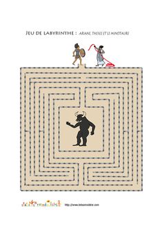 a book cover with an image of a man on top of a maze and another person standing