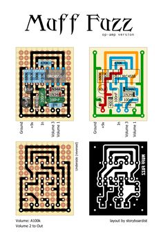 four different types of mazes with the words'mapfazz'in them