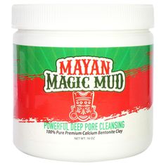 Mayan Magic Mud is a natural healing clay made of powerful deep pore cleansing minerals that draw out toxins from the face and body, leaving behind refreshed and healthy skin. It is made of 100 percent pure premium Calcium Bentonite Clay, which has been praised for its cleansing power and ed to treat oily skin, acne, and blackheads. Kaolin and bentonite clays absorb impurities from the skin. It is use to treat skin irritations including blemishes, insect bites, cuts, and burns. A powerful mask t Aztec Clay Mask Vajacial, Mayan Clay Mask, Aztec Clay Mask For Hair, Magic Mud, Calcium Bentonite Clay, Oily Skin Remedy, Healing Clay, Under The Surface, Bentonite Clay