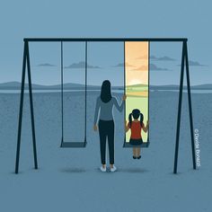 Davide Bonazzi, Art Psychology, American Photography, American Illustration, Child Psychology, Conceptual Illustration, Wow Art, Illustration Inspiration, Animation Studio