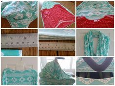 many different pictures of various patterns and fabrics, including one with a ruler in front of it