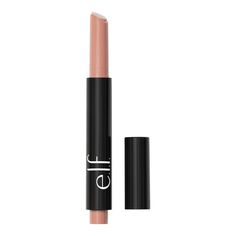 e.l.f. Cosmetics Pout Clout Lip Plumping Pen is a 3-in-1 lip plumper, gloss and balm that drenches lips in a sheer wash of color and shine while plumping the appearance of lips with an invigorating tingle. The juicy, non-sticky formula is infused with maracuja oil for added moisturizing benefits, plus blueberry, watermelon, and pomegranate extracts. The clean, click-up design makes it easy to apply, so you can pucker up with glass-like sheen and plumper-looking lips. Why you'll love it: • 3-in-1 Lip Plumper Gloss, Maracuja Oil, E.l.f. Cosmetics, Lip Plumping, Elf Cosmetics, Lip Shine, Pen Design, Just Peachy, Cruelty Free Beauty