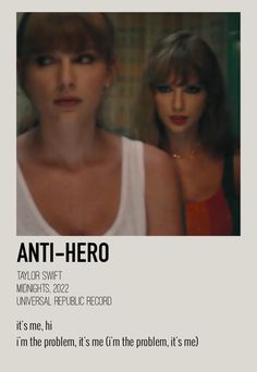 an ad for taylor swift's new album, anti - hero