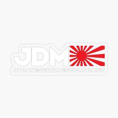 the japanese domestic market logo sticker