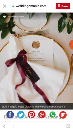 an elegant place setting with napkins and plates