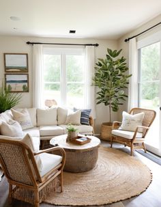 the living room is clean and ready for guests to use it as a focal point