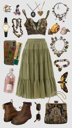 Dark Cottagecore Aesthetic Outfits, Fairy Core Outfits, Moda Hippie, Cottagecore Outfits, Earthy Outfits, Hippie Style Clothing, Really Cute Outfits