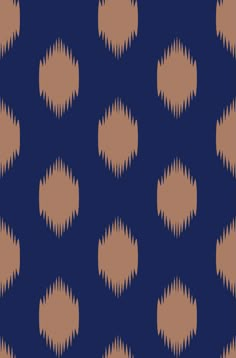 a blue and brown pattern with circles on it