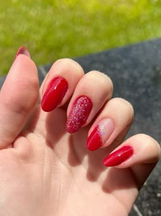 Unhas longas vermelhas Valentine's Day Nails, Mani Pedi, Red Nails, Stylish Nails, Cute Nails