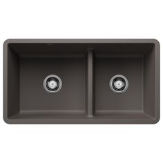 an image of double bowl kitchen sink