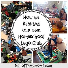 children are playing with legos and building their own homeschool club at home