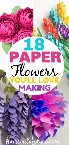 Make Kylie Jenner, Paper Garlands, Diy Paper Flowers, Chip Art, Grow Flowers, Hanging Ideas, Large Paper Flowers, Paint Chip