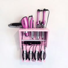 Hair tool caddy Hair Tool Holder, Hair Tool Organizer, Hair Tool, Beauty Salon Decor, Vanity Ideas, Salon Interior Design, Makeup Room, Home Salon, Salon Ideas